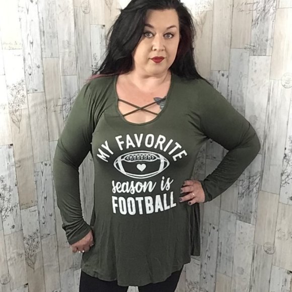 Favorite season long sleeve plus tunic 1XLarge - Picture 2 of 2